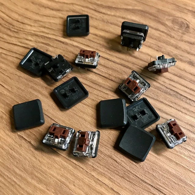 Original verbaute Switches und Keycaps Dirtywave M8